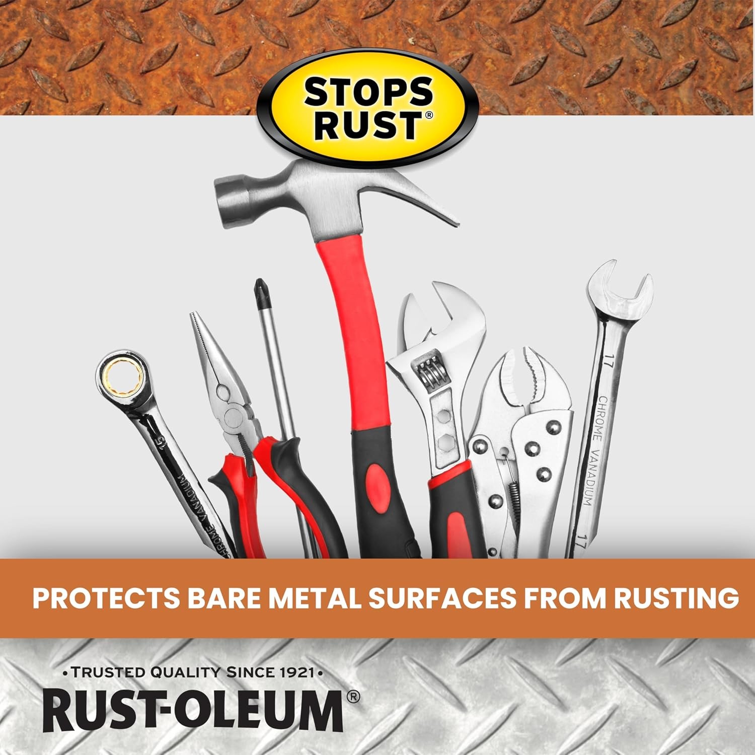 Stops Rust Corrosion Inhibitor Spray, Clear Anti‑Rust Coating for Metal LongLast