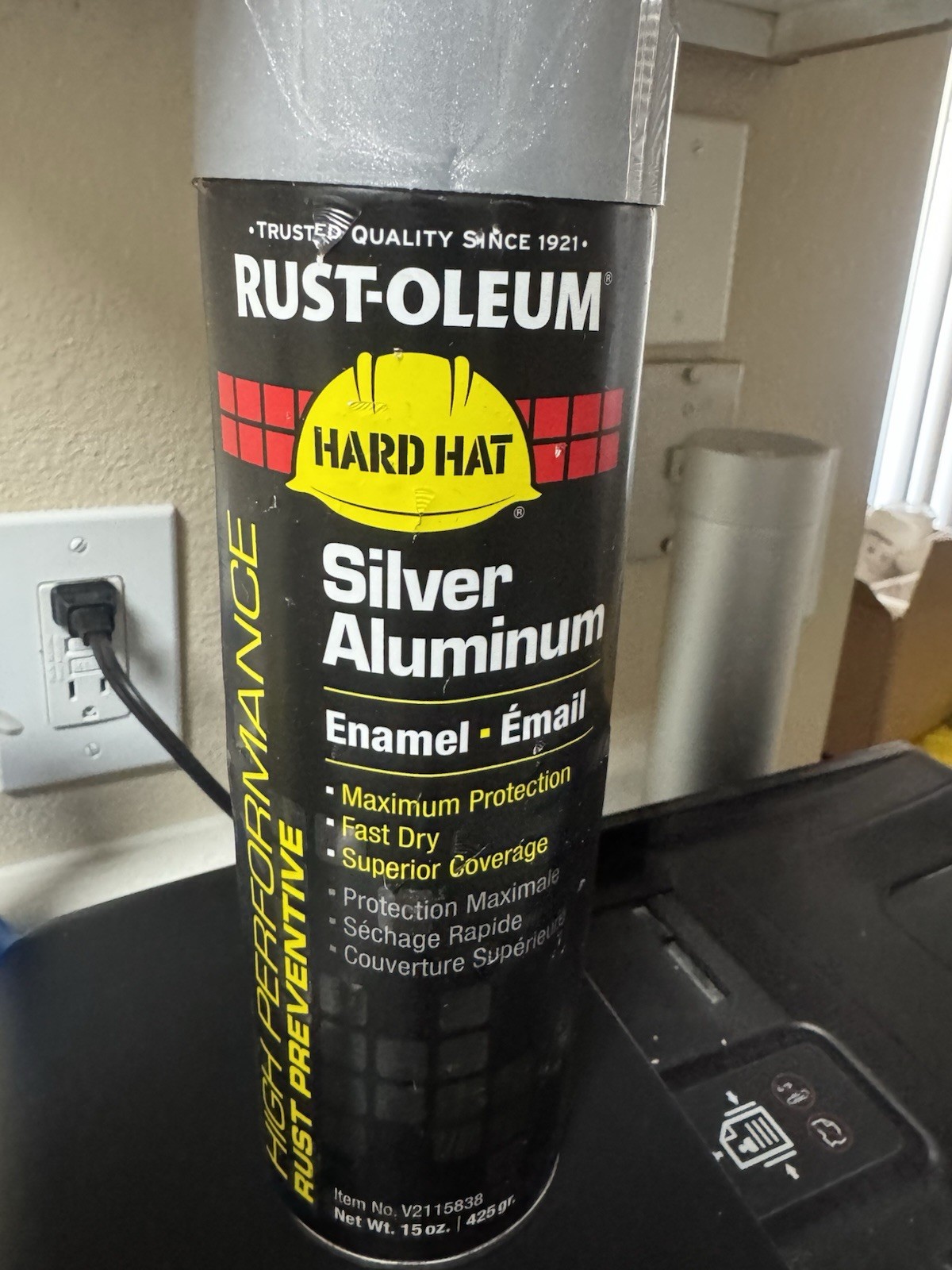 Rust-Oleum V2115838 Rust Preventative Spray Paint, Silver Aluminum, Gloss,