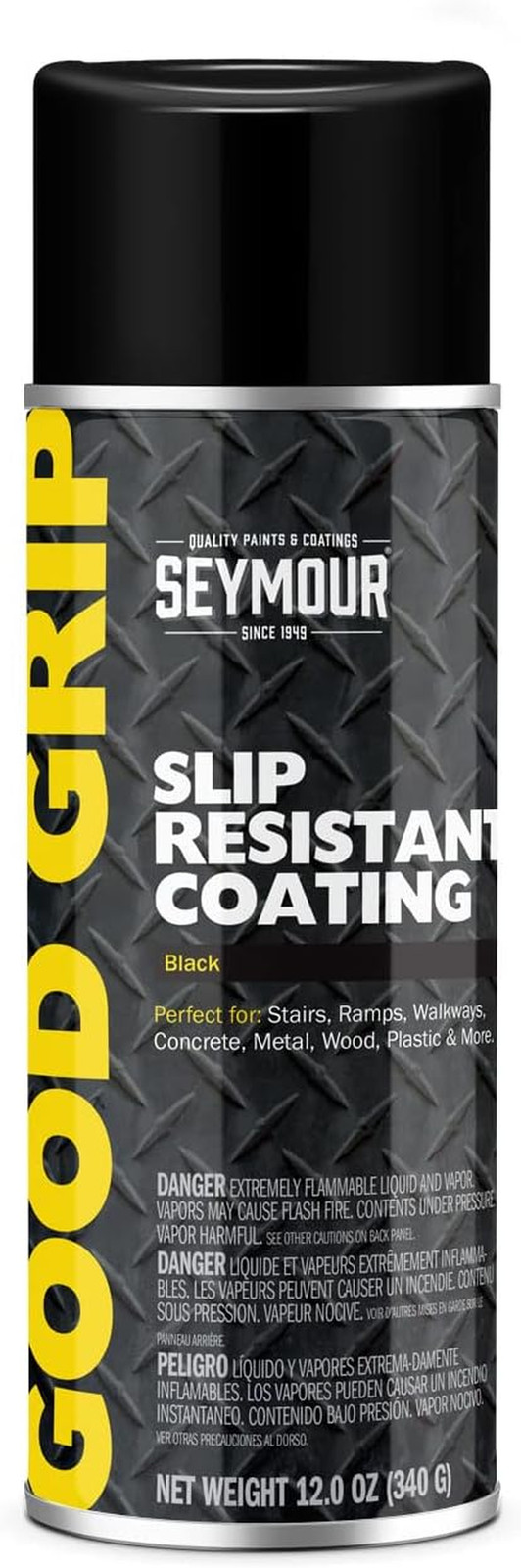 16-083 Good Grip Slip Resistant Coating Spray, Black 12 Ounce (Pack of 1)