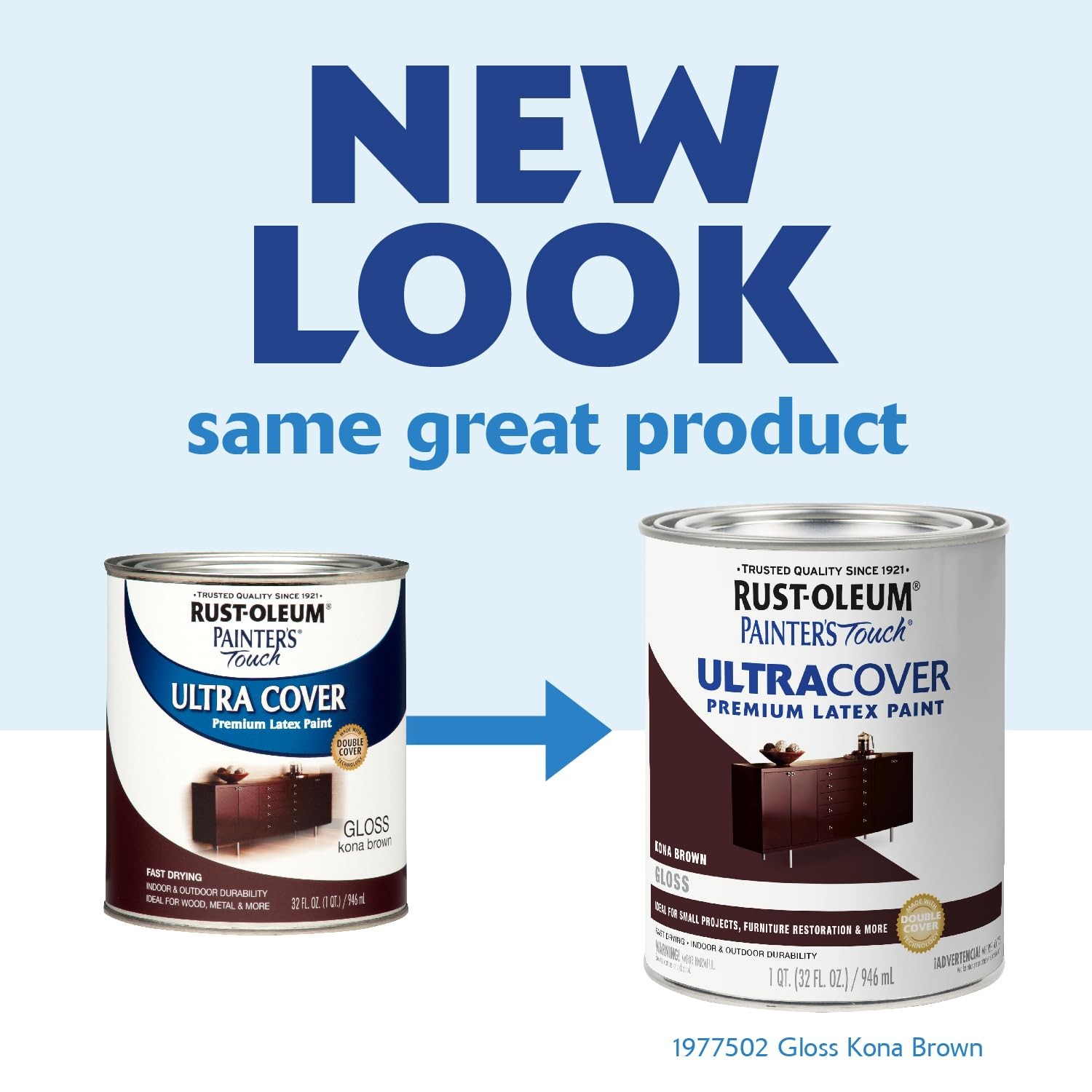 Brush-On Enamel Paint Painter’s Touch Latex, Gloss Kona Brown