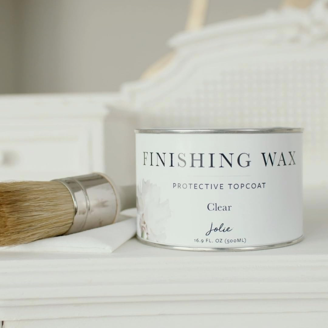 Clear Finishing Wax – Protective Topcoat for Chalk Style Furniture Paint, Raw or