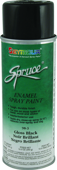 Spruce Gloss Black Use Enamel 98-3 SEYMOUR OF SYCAMORE, INC 20043281002374