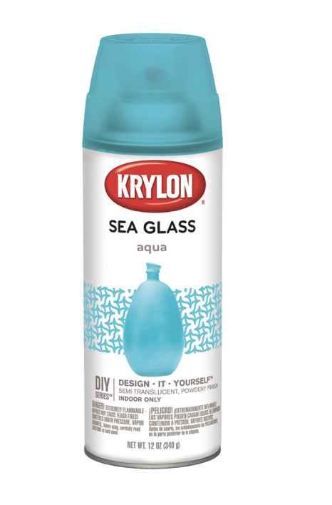 Krylon Sea Glass Spray Paint, Aqua, 12 Ounce