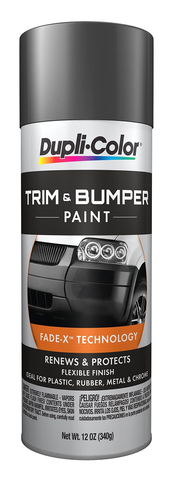 Dupli Color 11oz Trim Bumper Paint Automotive Spray Easy Apply Flexible Finish
