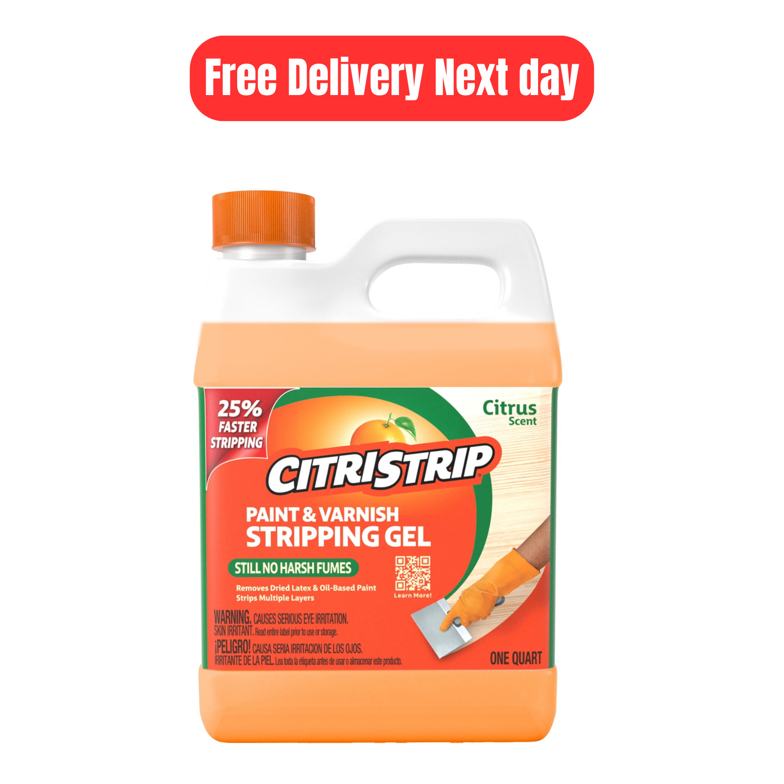 Paint & Varnish Stripping Gel, Citrus Scent, 1 Quart