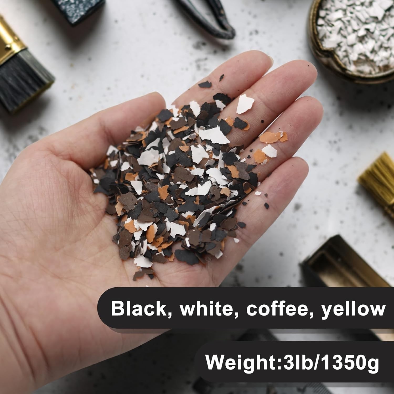 Blend Color Chips for Garage,Epoxy Floor Flakes Concrete Floor Coatings Decor…