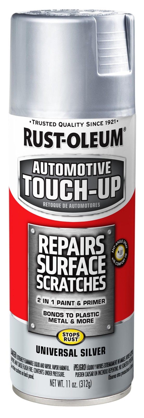 Automotive Universal TouchUp Spray Paint, Gloss Silver