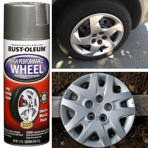 2 PK-Wheel Coating Spray Paint Car Trucks Metallic Silver Rims Stop Rust Durable