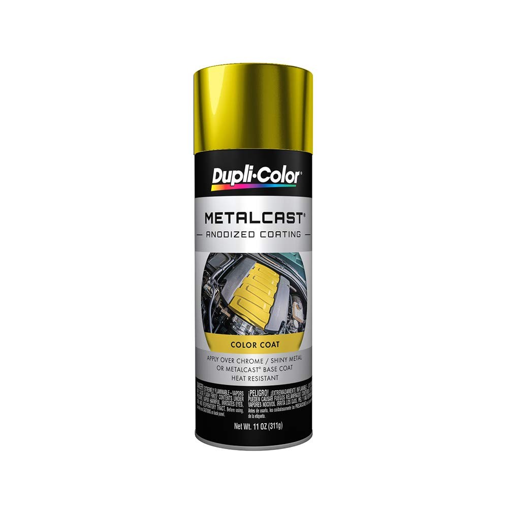 MC202 Metalcast Automotive Spray Paint – Yellow Anodized Coating – 11 oz Aero…