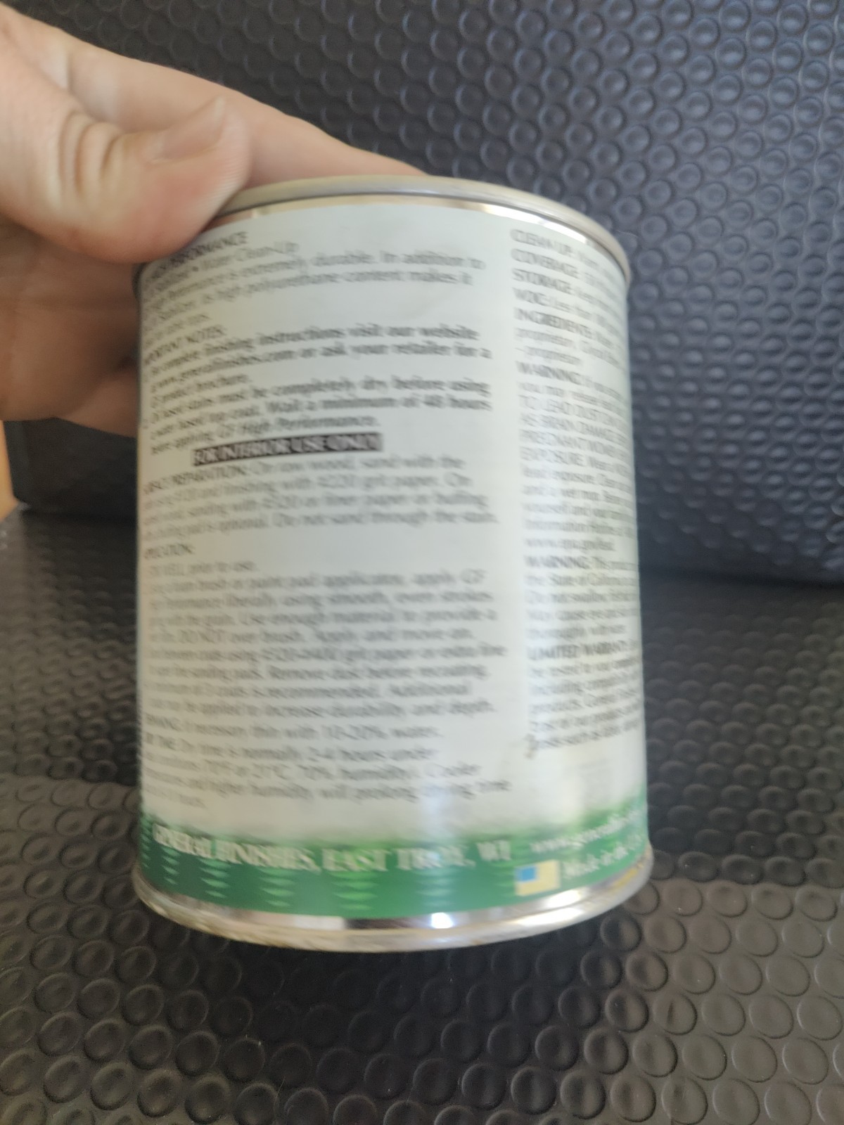 New HP Polyurethane WB Flat Finish Quart $