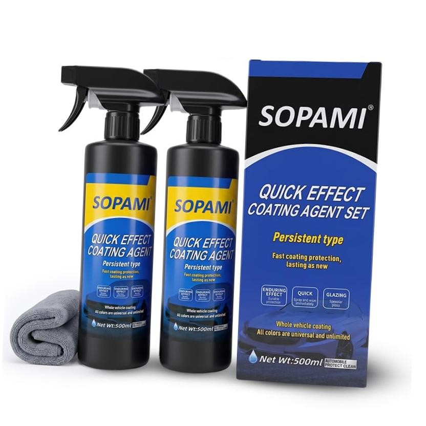 Ceramic Paint Sealant Spray, Ceramic Coating for Cars | 17.5 Fl Oz (Pack of 2)