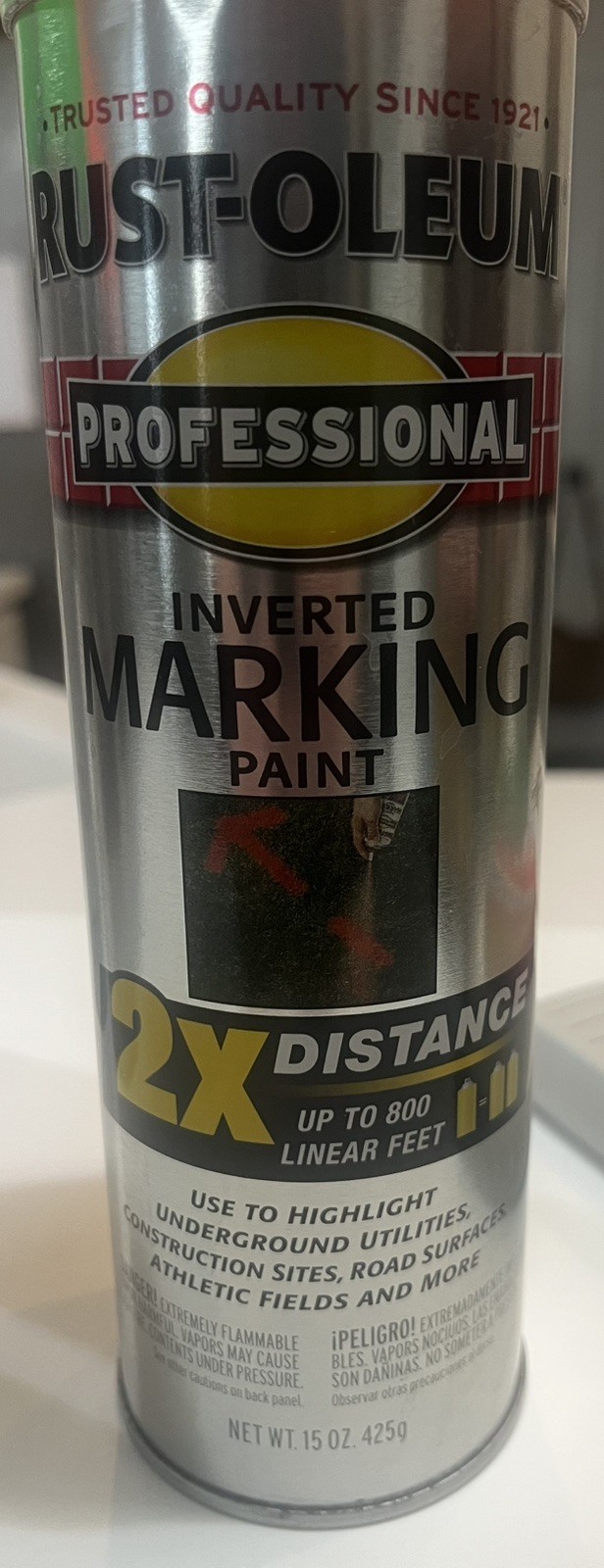 Rust-Oleum 266590-8PK Inverted Marking Paint 15 oz Fluorescent 5 Orange 3 Green