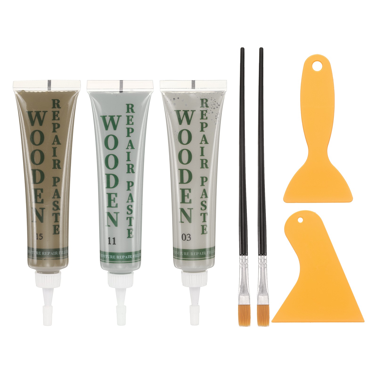 Wood Filler Kit, Furniture Repair Kit, French Grey, Light Grey, Grey Oak