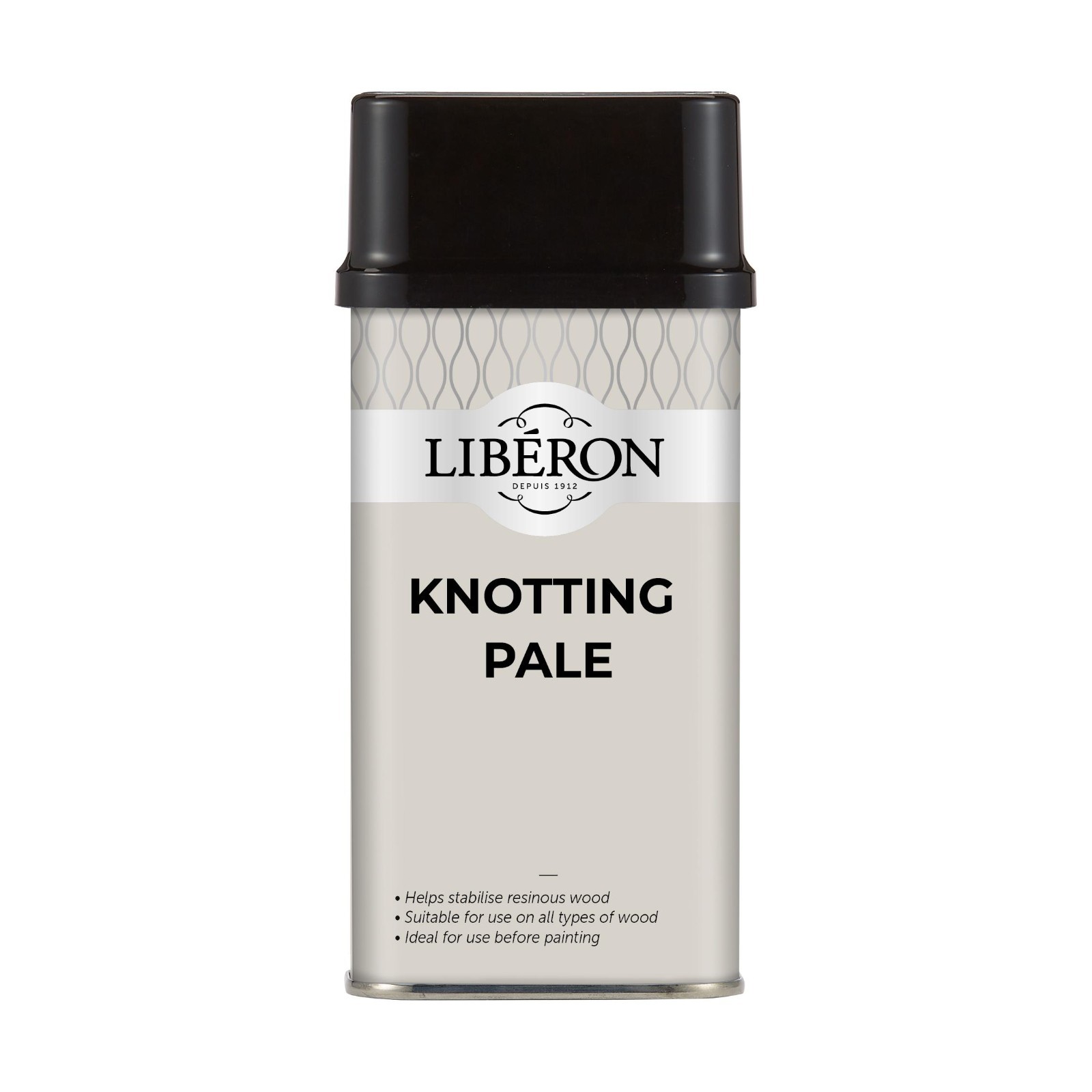 Liberon Pale Knotting 250ml – Stabilizes Resinous Wood Before Paint/Varnish