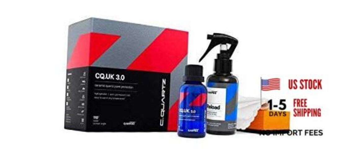 CQUARTZ UK 3.0_50ml Kit w/Reload – Ceramic Coating Finish, 50ml Kit w/ Reload
