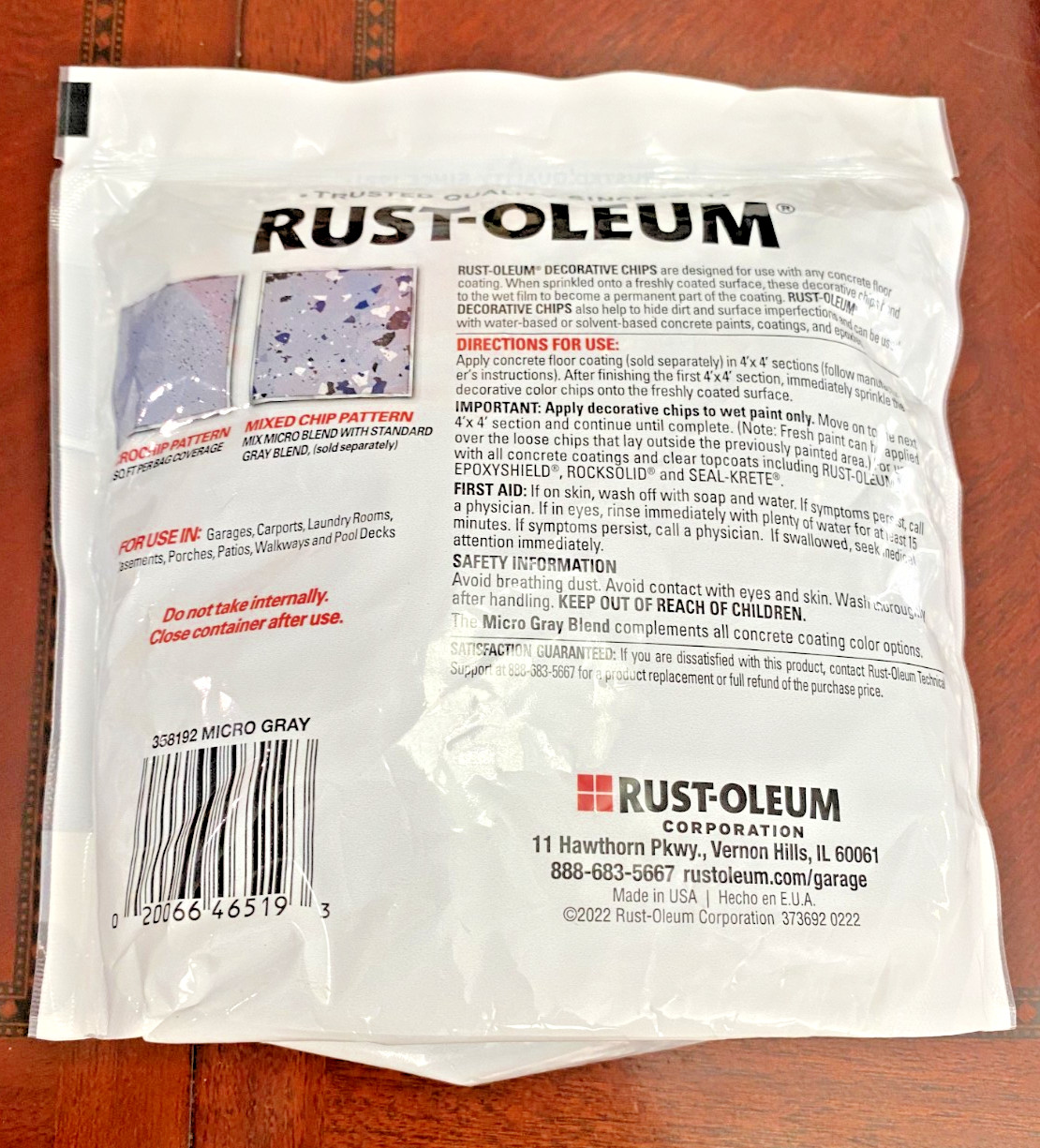 NEW Rust-Oleum 1 lb. Micro Blue/Gray Decorative Color Chips Buy More Save More