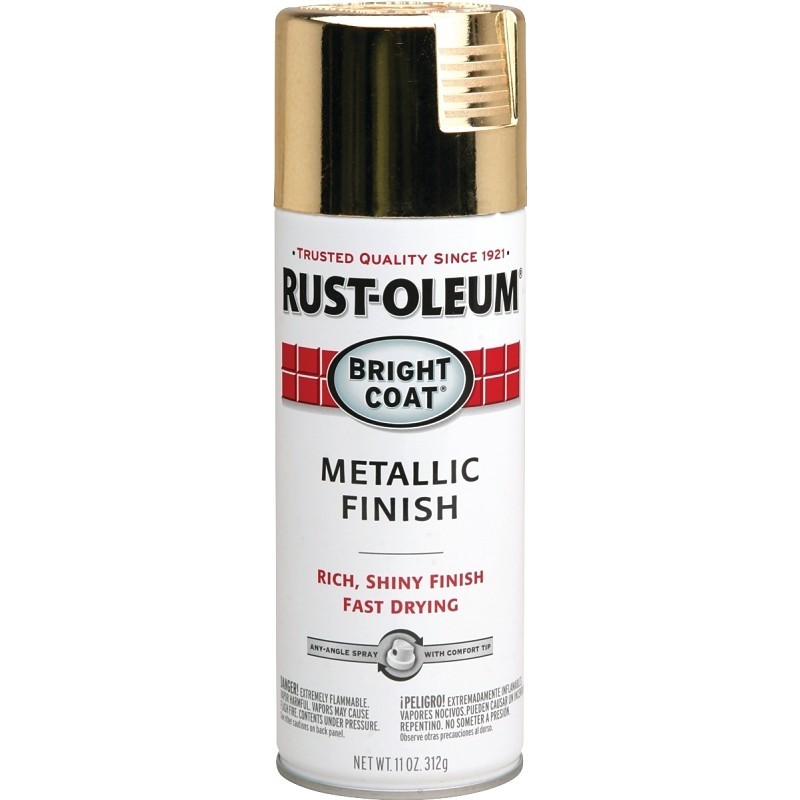Rust-Oleum 7710830 Rust Preventative Spray Paint, Metallic, Gold, 11 oz, Can