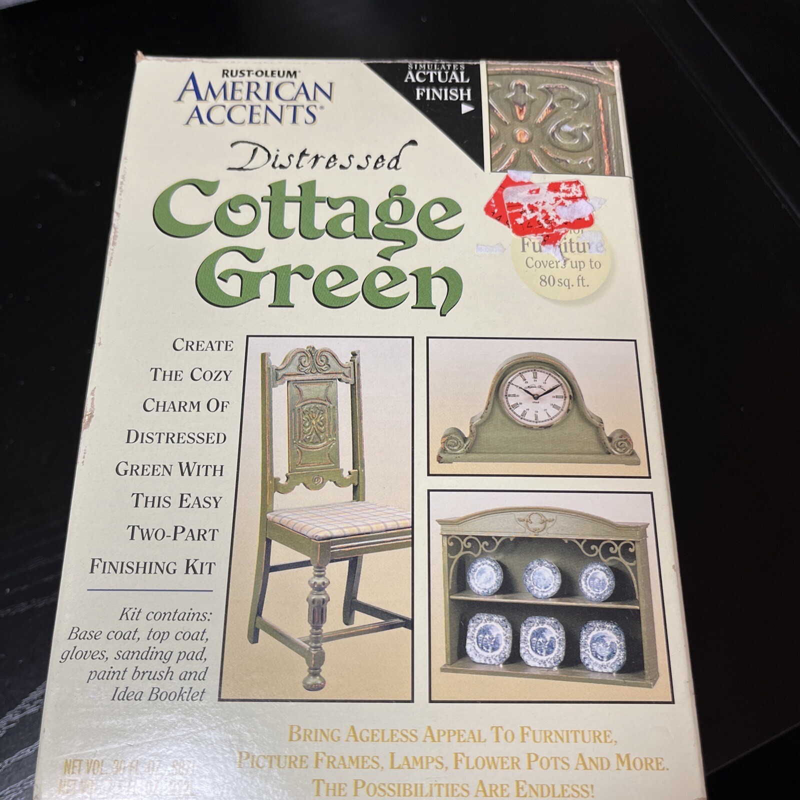 Rust-Oleum American Accents Distressed Cotge Green Finishing Kit DIY Home Crafts