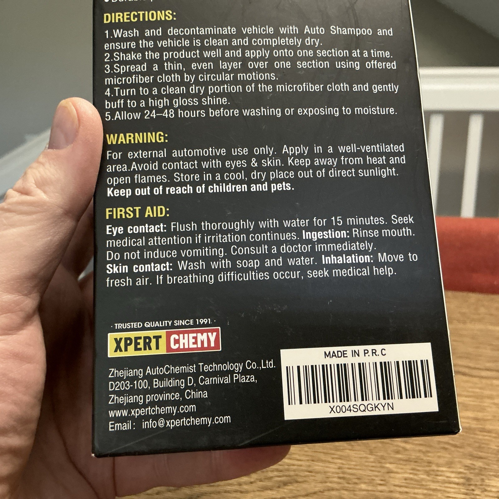 XPERTCHEMY-Ceramic Paint Sealant-Spray-On Kit – 10 FL OZ – NEW IN BOX