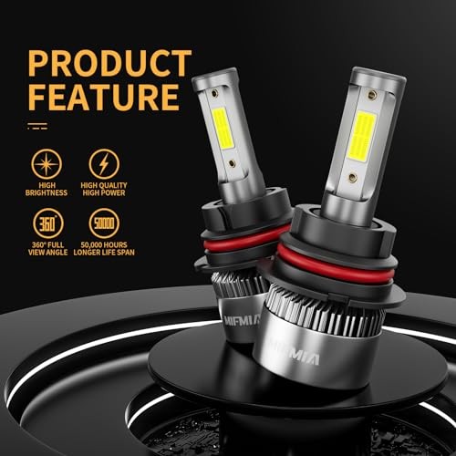 ????/??? Bulbs 6500K Cool White 900% Brighter 36000LM, Plug-N-Play 9007