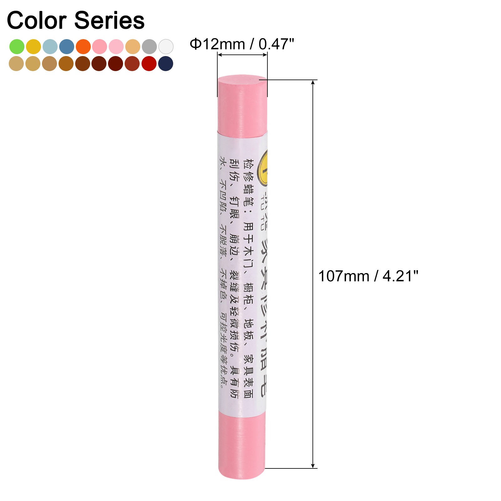 20 Set Furniture Repair Wax Crayons Kit Color Series For Wooden Floor