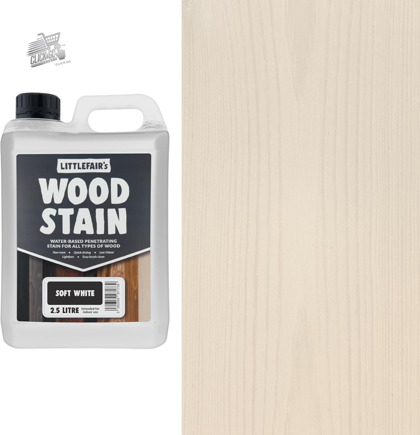 Littlefair Waterwood Biting Dye Pastel White 2.5L Interior Paint