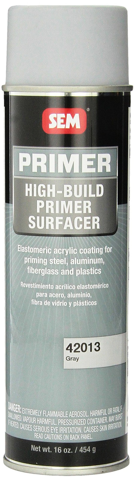 SEM 42013 Grey High Build Acrylic Primer – 16 oz.