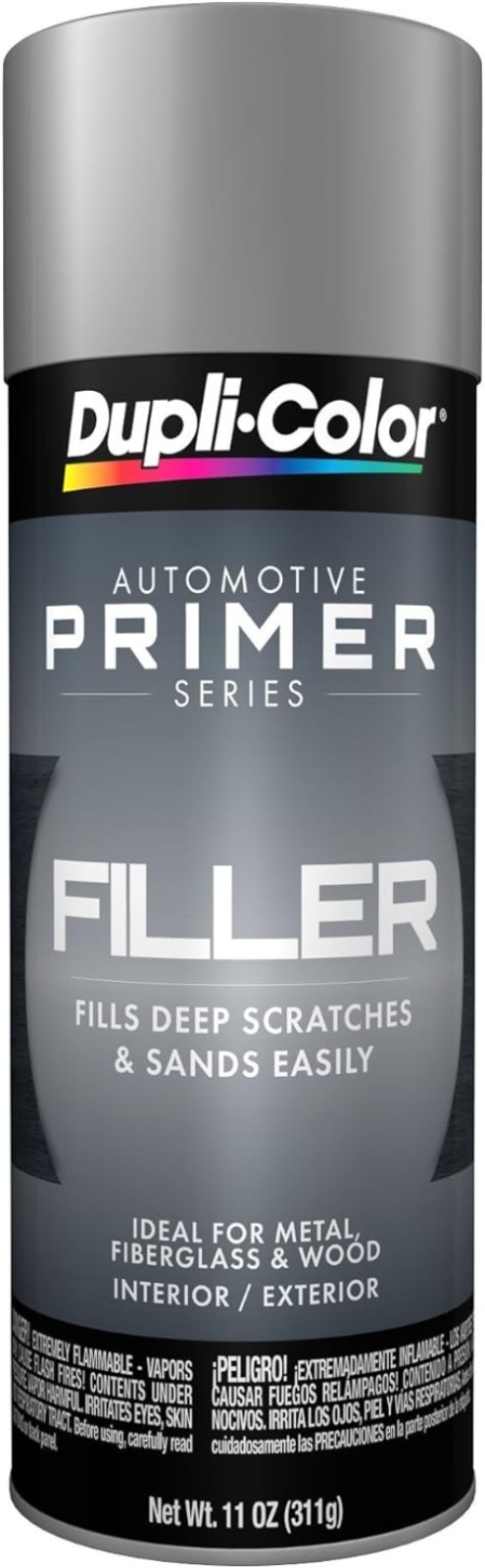 11 oz Rust Resistant Gray Primer – High-Build Aerosol for Car Restoration