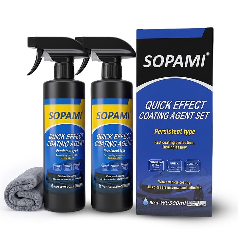Ceramic Paint Sealant Spray, Ceramic Coating for Cars | 17.5 Fl Oz (Pack of 2)