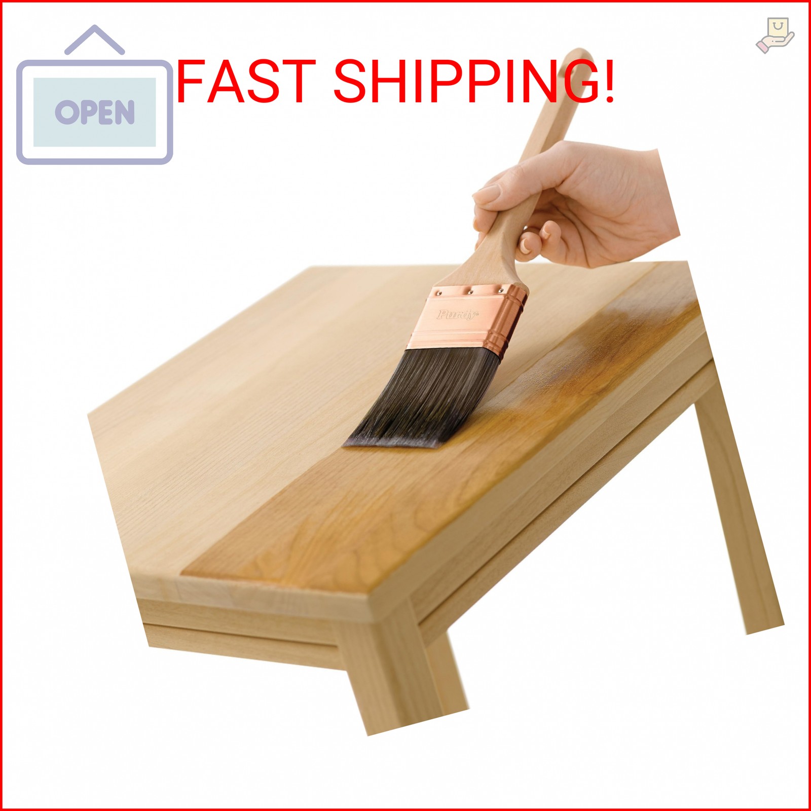 Minwax Fast Drying Polyurethane Protective Wood Finish, Clear Satin, ½ Pint