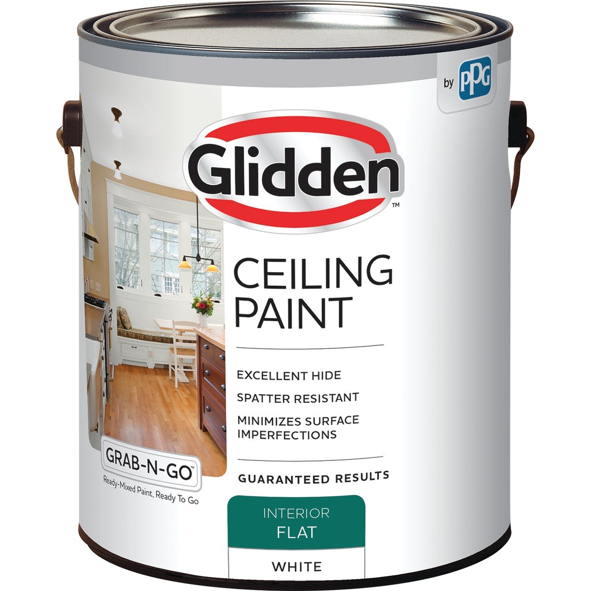 Glidden 1 Gal. Interior Flat Ceiling Paint 2070T/01 Glidden Ceiling Paint