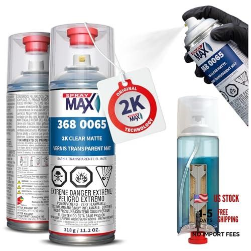 2K Matte Clear Coat | 2K Automotive Matte Clear Coat Spray Paint for Cars, 1