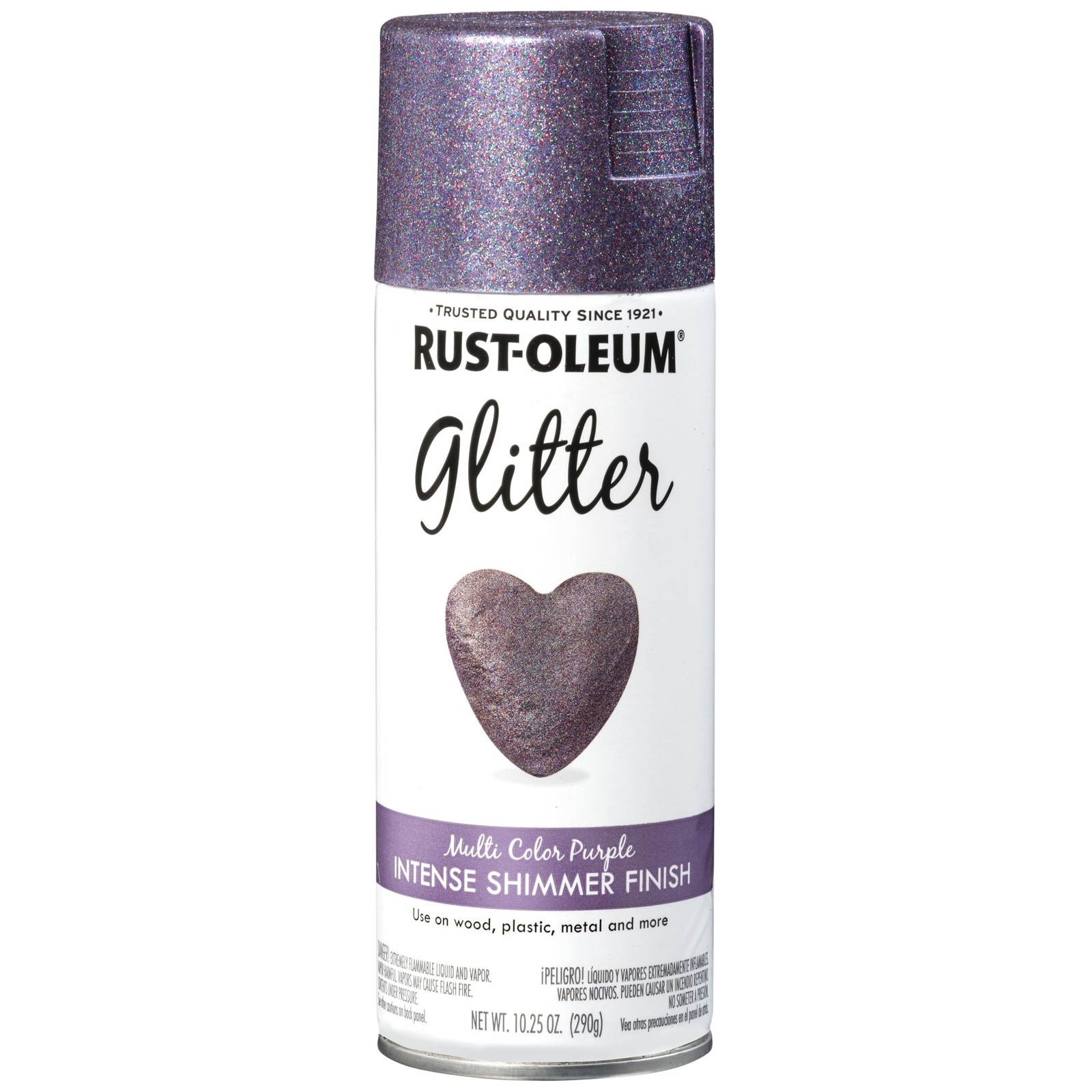 Rust Oleum Specialty Glitter Spray 10.25 Ounce Purple Multi Surface Paint