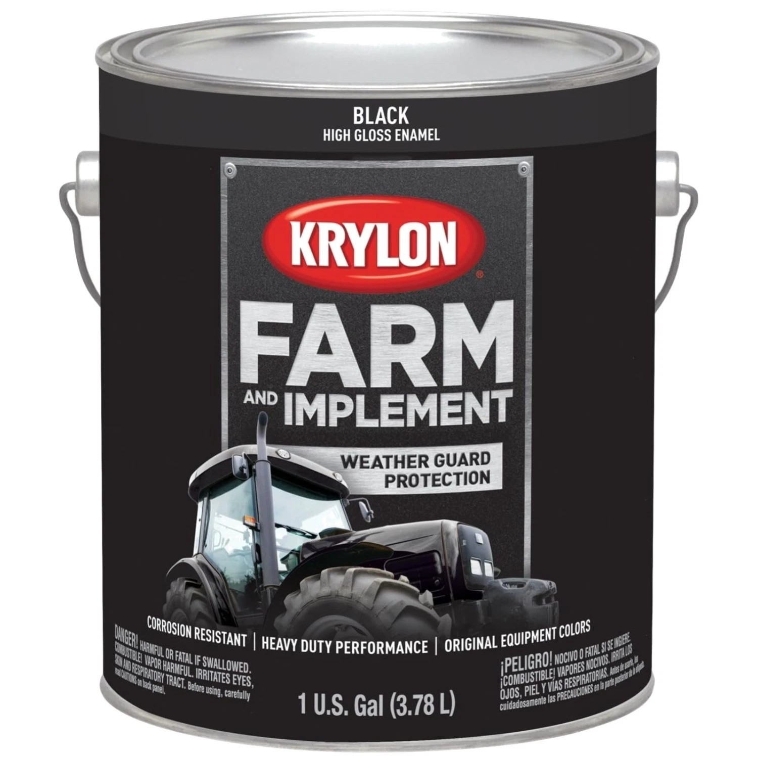 Krylon Farm & Implement Paint, 1 Gal Black