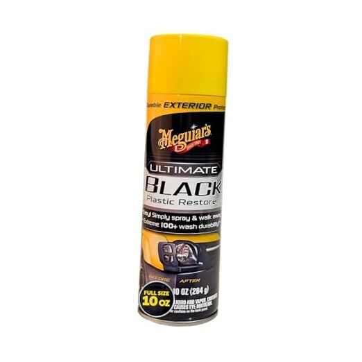 Ultimate Black Plastic Restorer – Restore Faded Exterior 10 Ounce (Pack of 1)