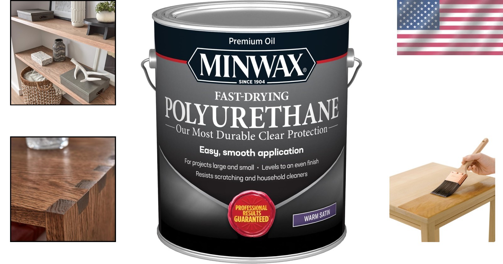 Durable Satin Wood Finish | Clear Protective Coating Gallon