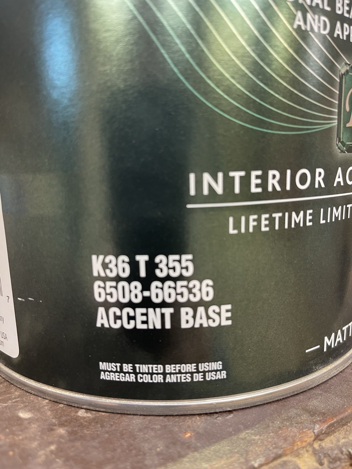 Sherwin Williams Emerald Interior Latex Water Base Paint / Matte/ Accent Base