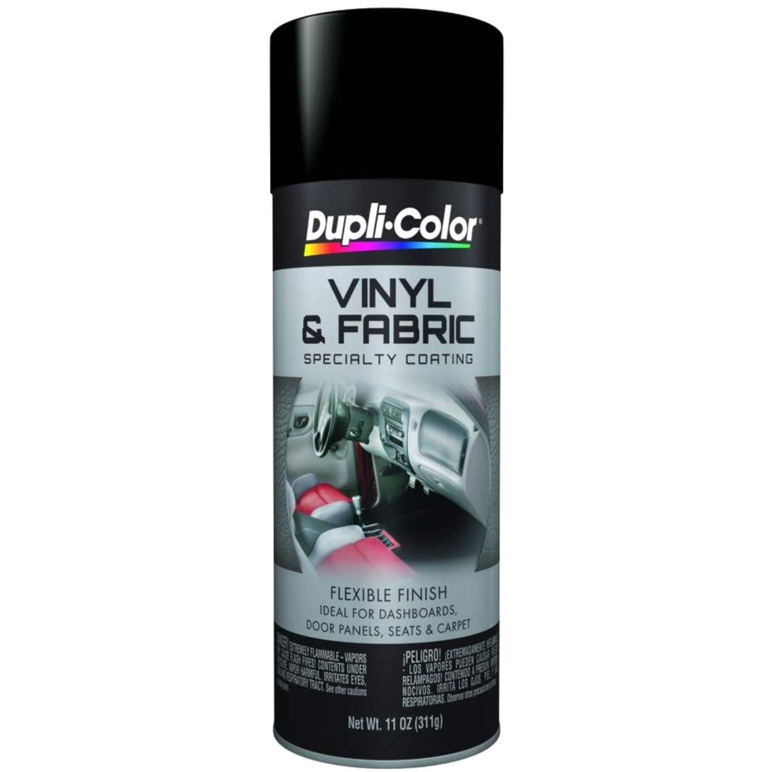 Flat Black Vinyl Fabric Coating – 11oz Aerosol (6 Pack)
