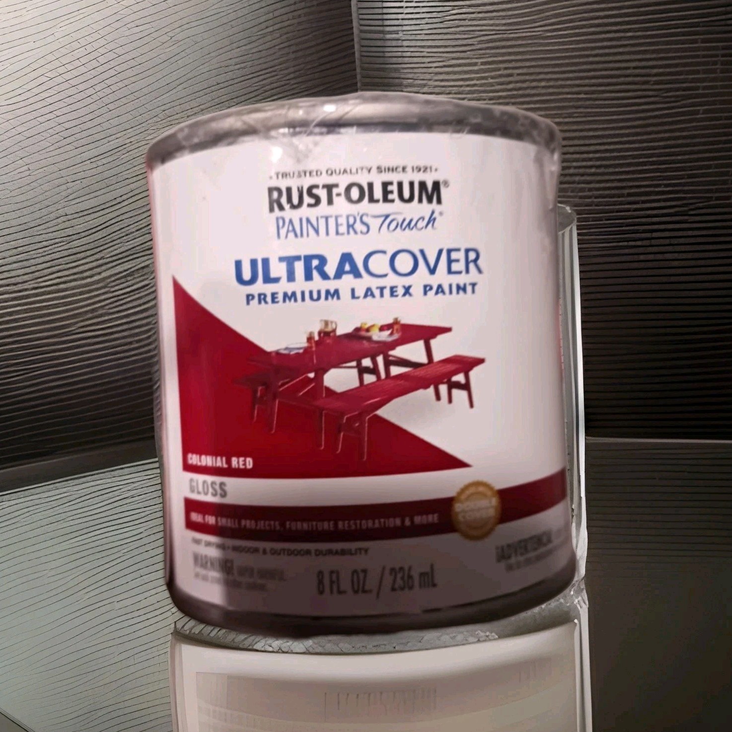 Rust-Oleum Painter’s Touch Ultra Cover Latex Paint Colonial Red Gloss 8 fl oz