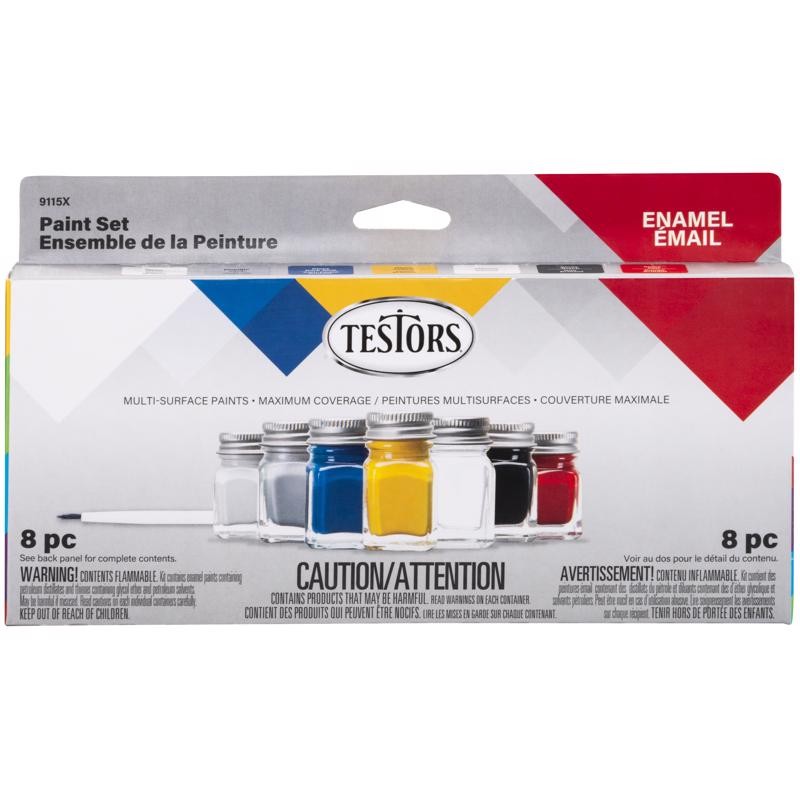 Testor’s 9115X Indoor/Outdoor Assorted Color Gloss Sheen Hobby Paint 0.25 oz.