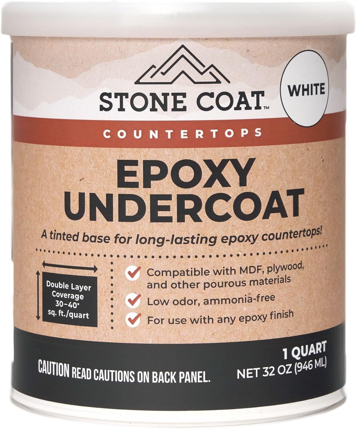 Stone Coat Countertops White Epoxy Undercoat – Epoxy Paint and Primer Mix