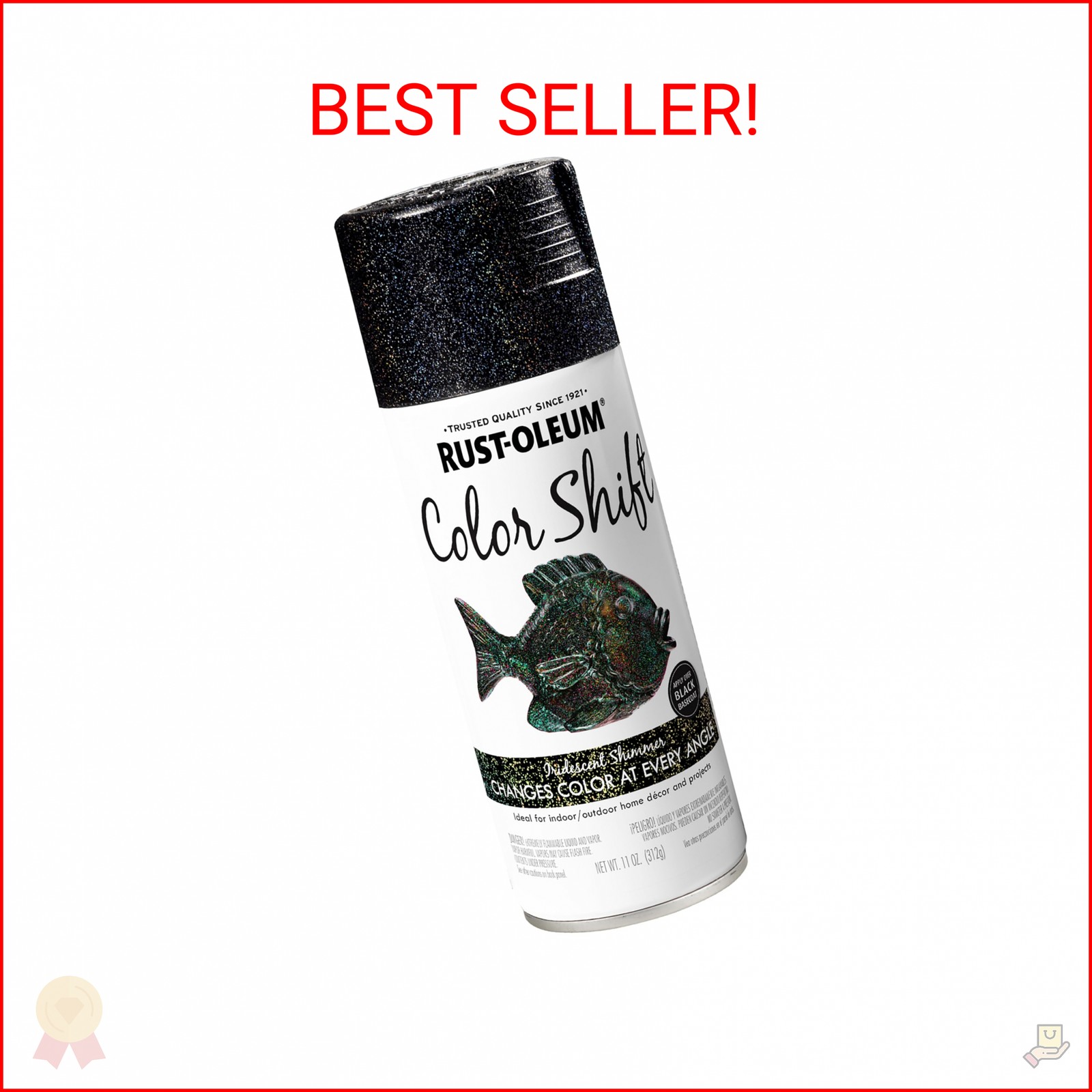 Rust-Oleum 384335 Specialty Color Shift Spray Paint, 11 oz,Iridescent Shimmer