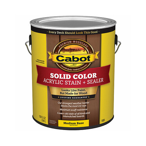 Cabot 1808-07 Medium Base Exterior Decking Stain, 1-Gallon – Quantity 1