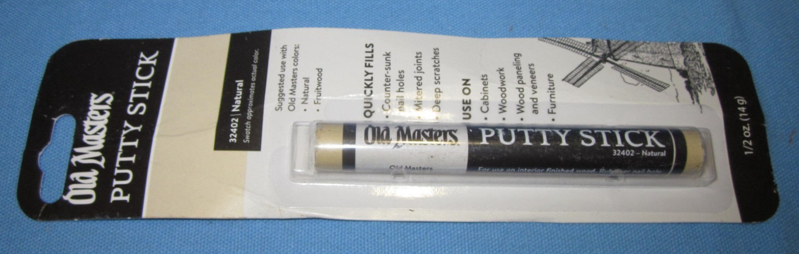 7 Different Old Masters Putty Sticks .. Hide Those nail holes, mitered joints ..