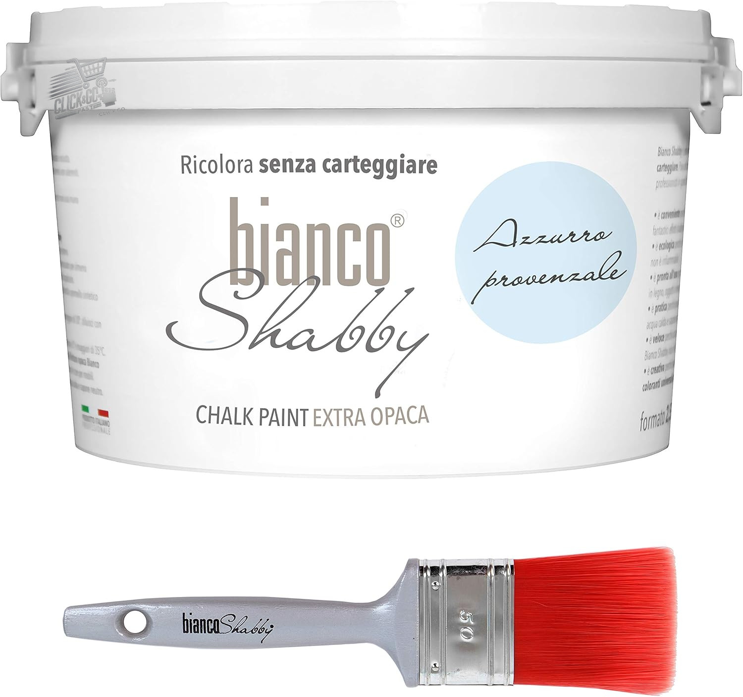CHALK PAINT Vintage Shabby Chic Painting Blue Furniture Chalk Paint Brush 2