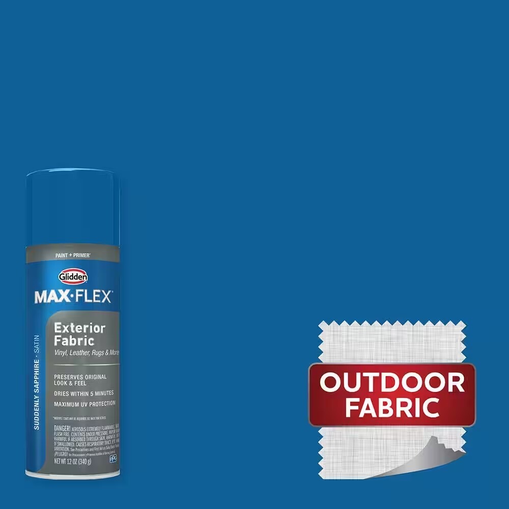 Glidden Max-Flex Suddenly Sapphire Satin 12oz Fabric Paint