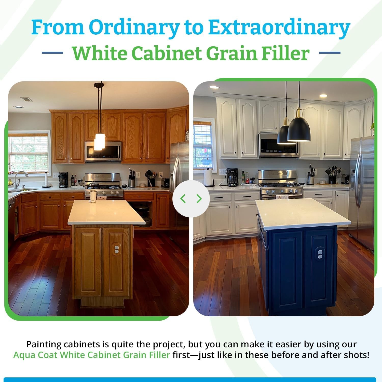 Water-Based White Cabinet Wood Grain FillerGel – Fast Drying, Low OdorWhite Wood