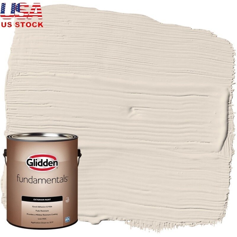 Exterior Paint Low VOC Mildew Resistant Fast Dry Good Adhesion Coverage 400 Ft²