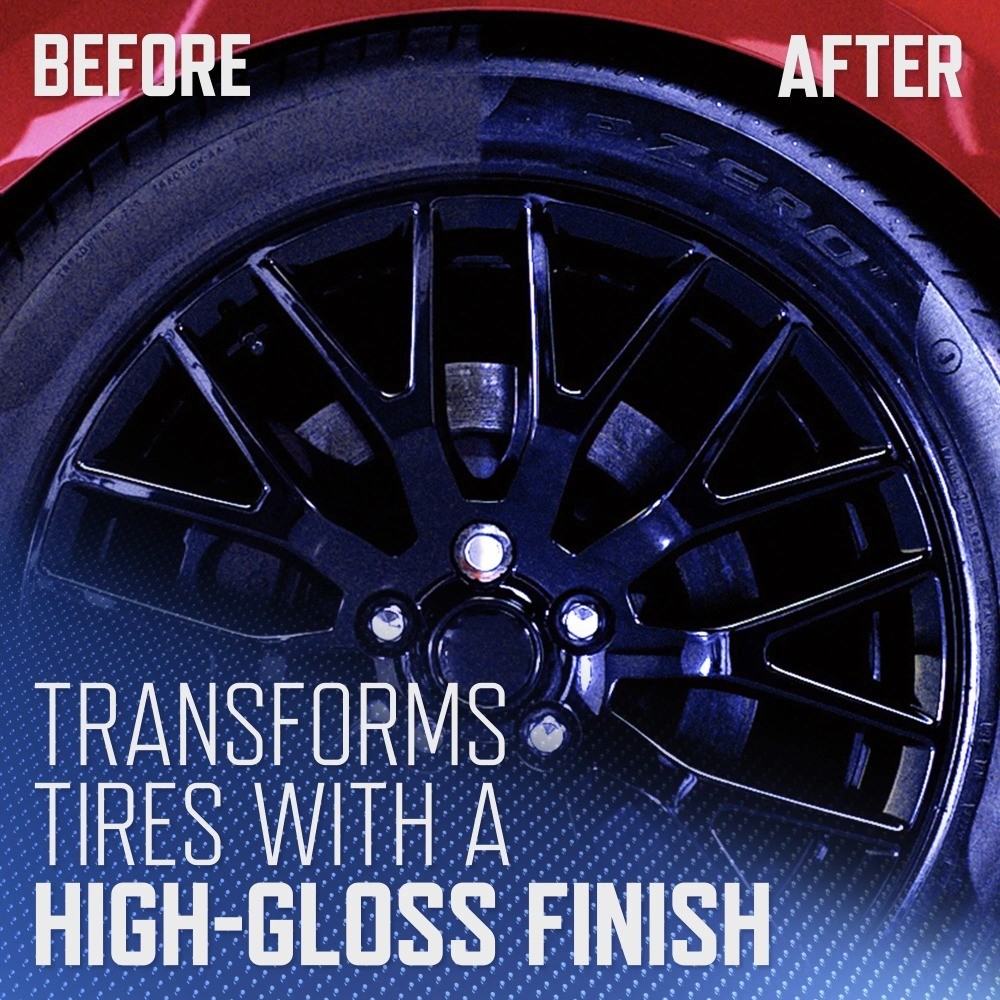 Podium Series Tire Shine High Gloss Hybrid Ceramic Spray, Long Lasting Shine