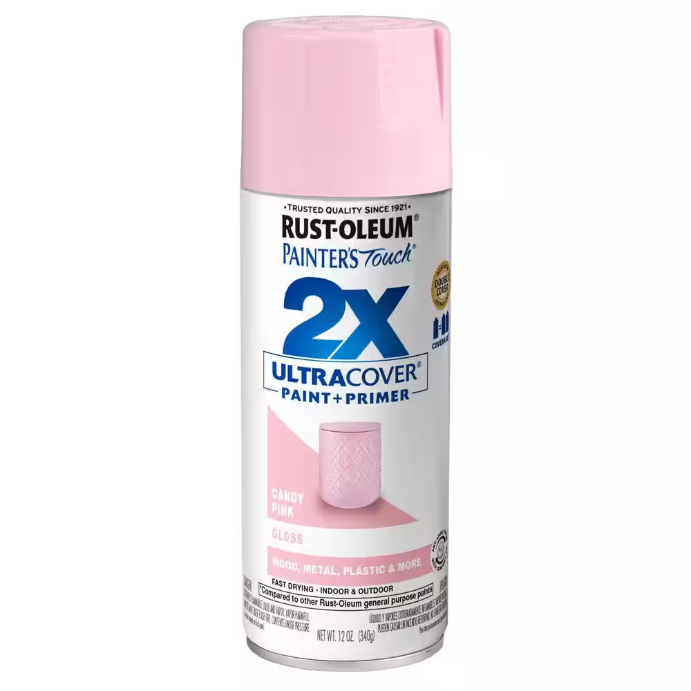 12 Oz. Gloss Candy Pink General Purpose Spray Paint (6-Pack)